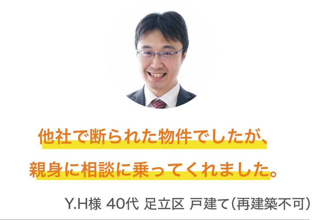 迅速な対応に感謝しています。